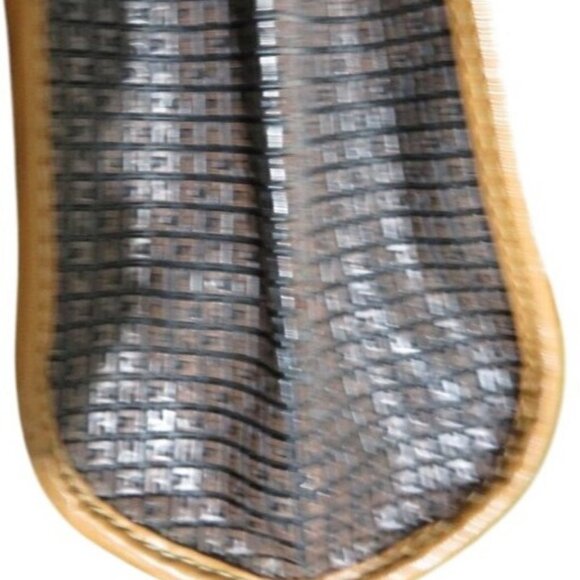 Ted Lapidus Vintage 80's thick Italian leather embossed crossbody messenger bag - Picture 11 of 15